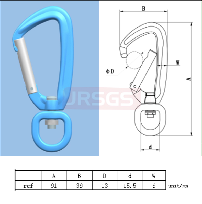 swivel carabiner