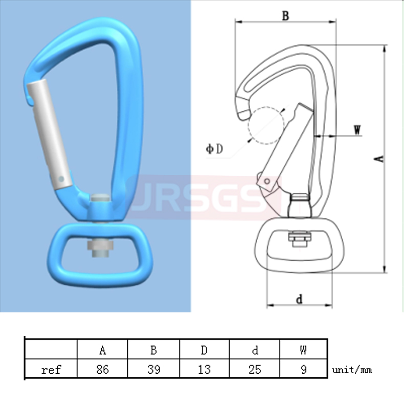 swivel carabiner