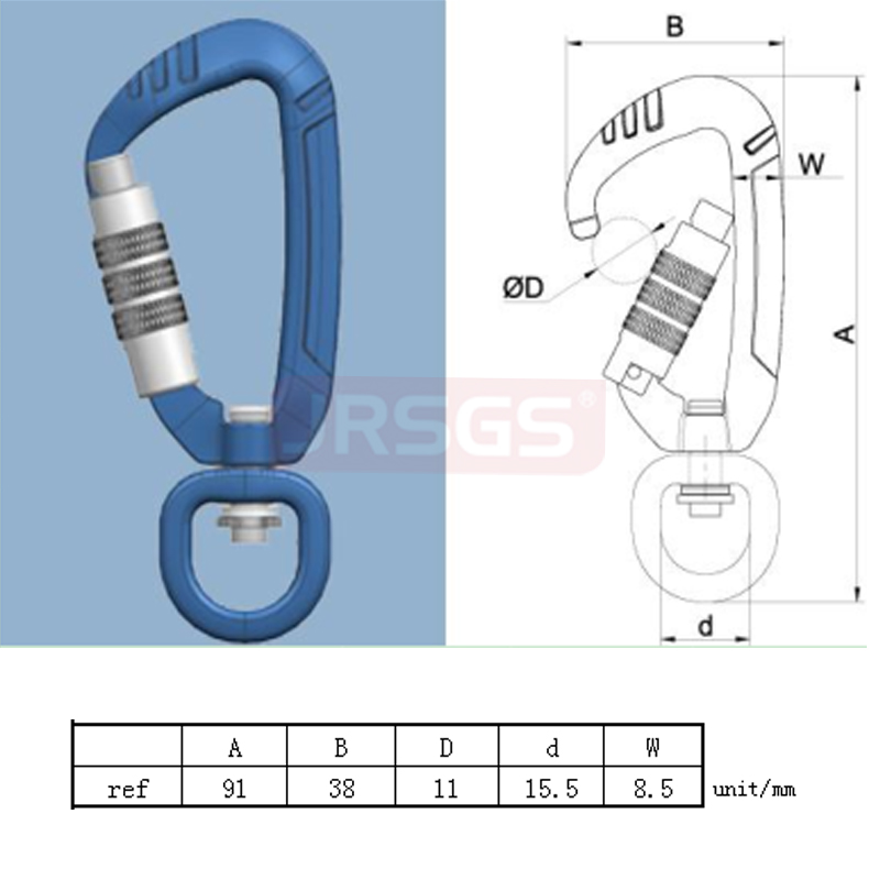 swivel carabiner