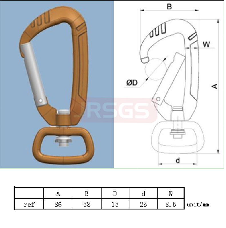 swivel carabiner