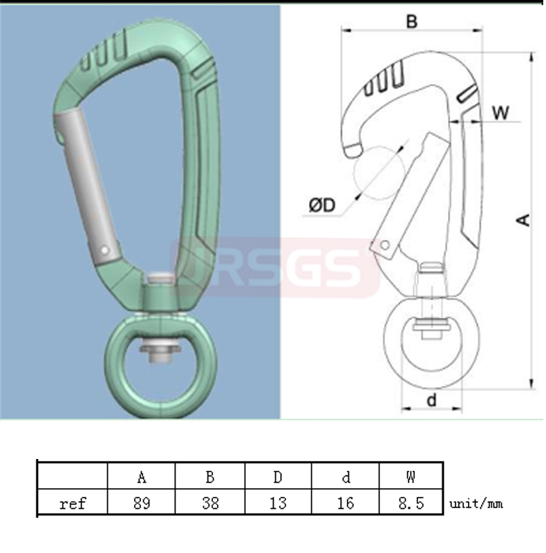 swivel carabiner