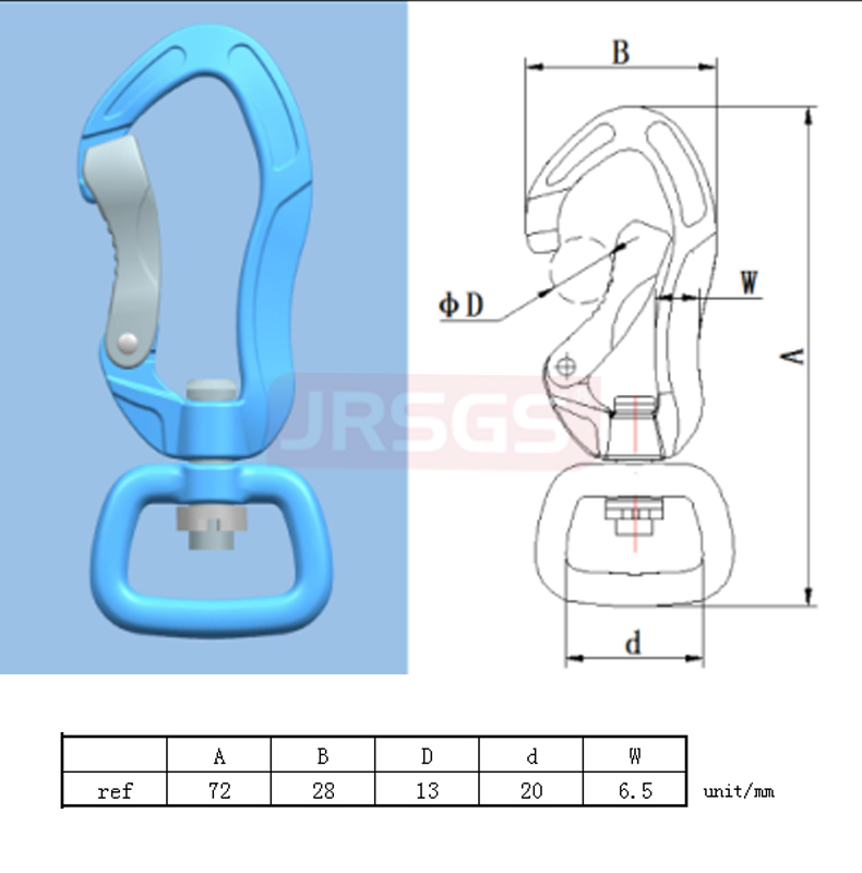 swivel carabiner