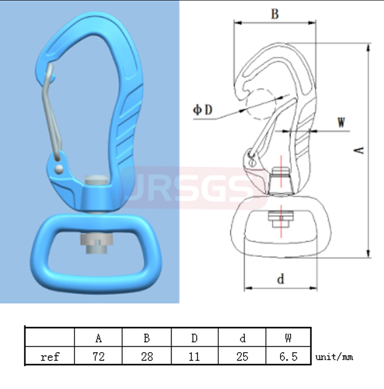 swivel carabiner