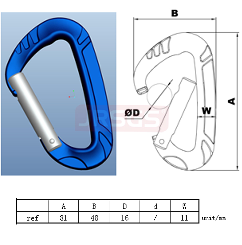 aluminum carabiner