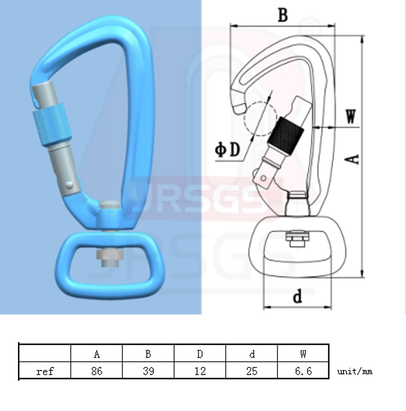 swivel carabiner