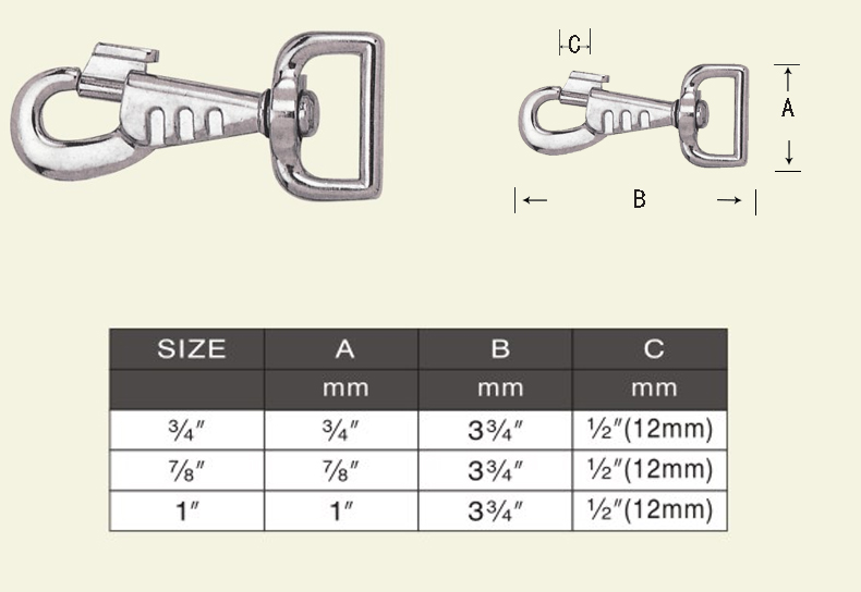 Swiveling Strap Eye Bolt Snap