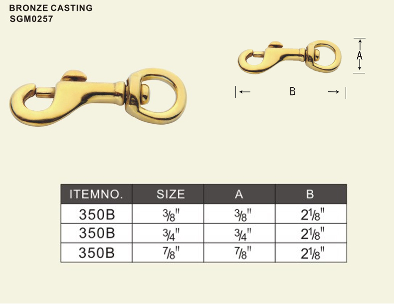 350B Bolt Snap Swivel Round Eye