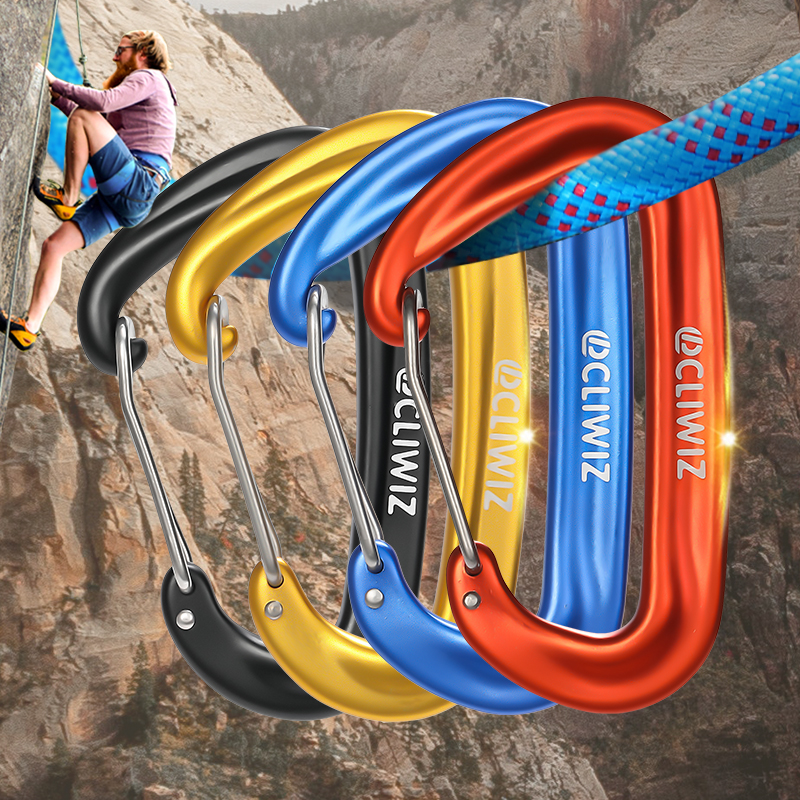 Hanger shaped 12KN rock climbing buckle accessories