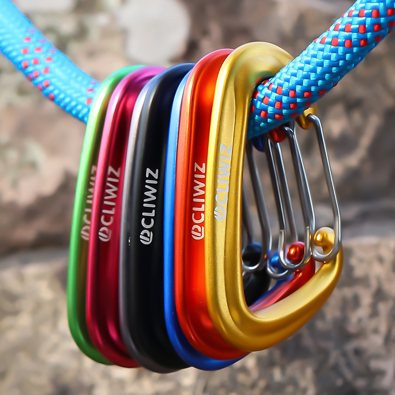 Hanger shaped 12KN rock climbing buckle accessories