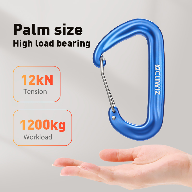 Hanger shaped 12KN rock climbing buckle accessories