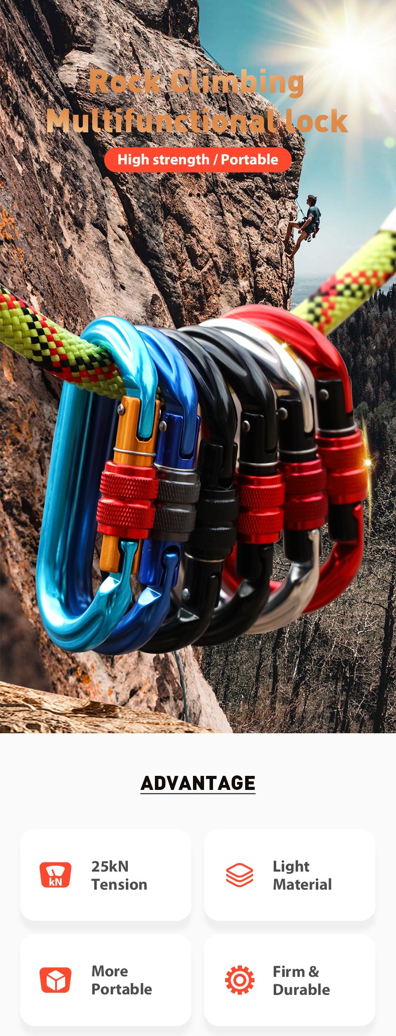 O-shaped mountain buckle