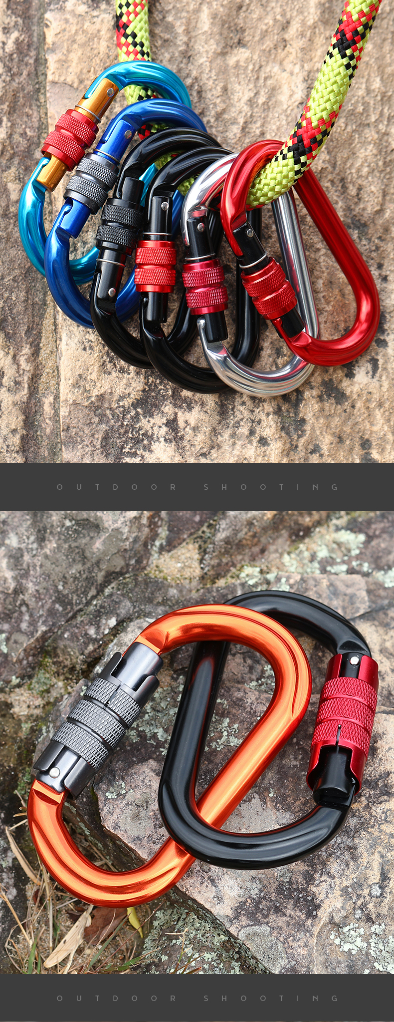 O-shaped mountain buckle