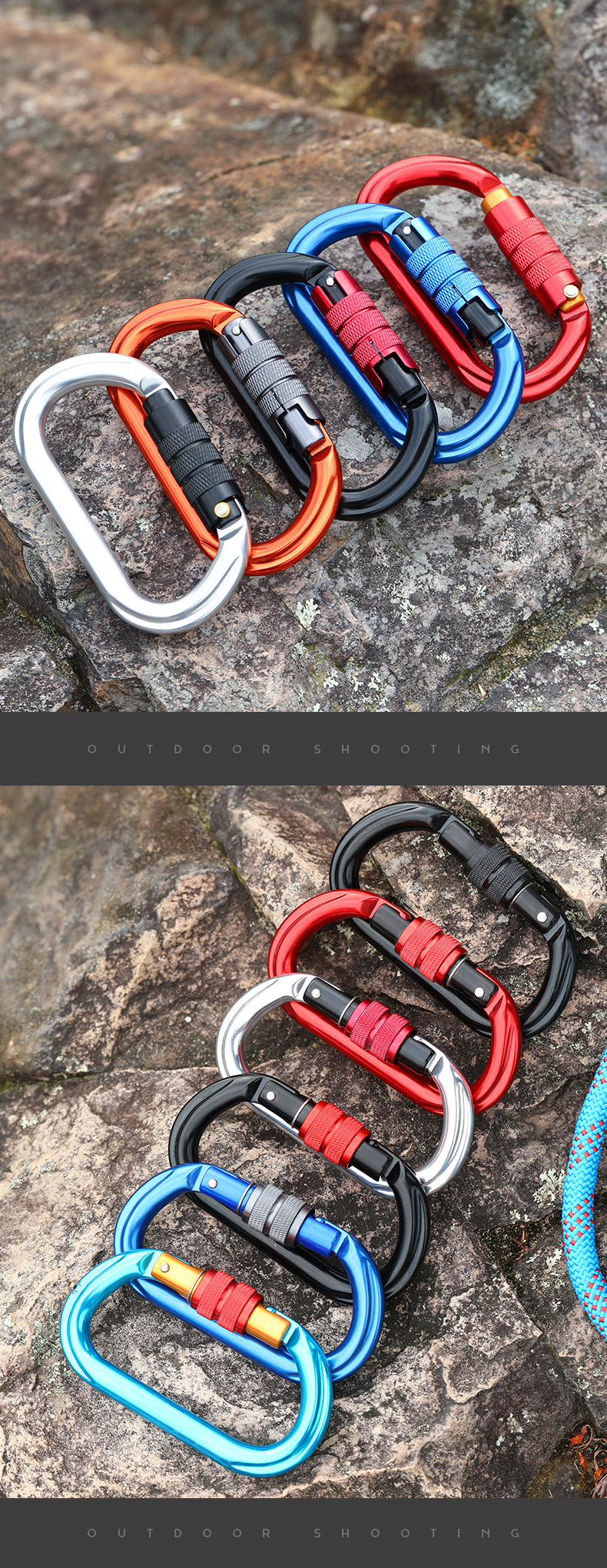 O-shaped mountain buckle