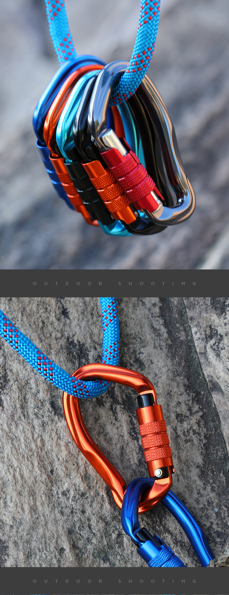 Pear shaped 23KN mountain buckle