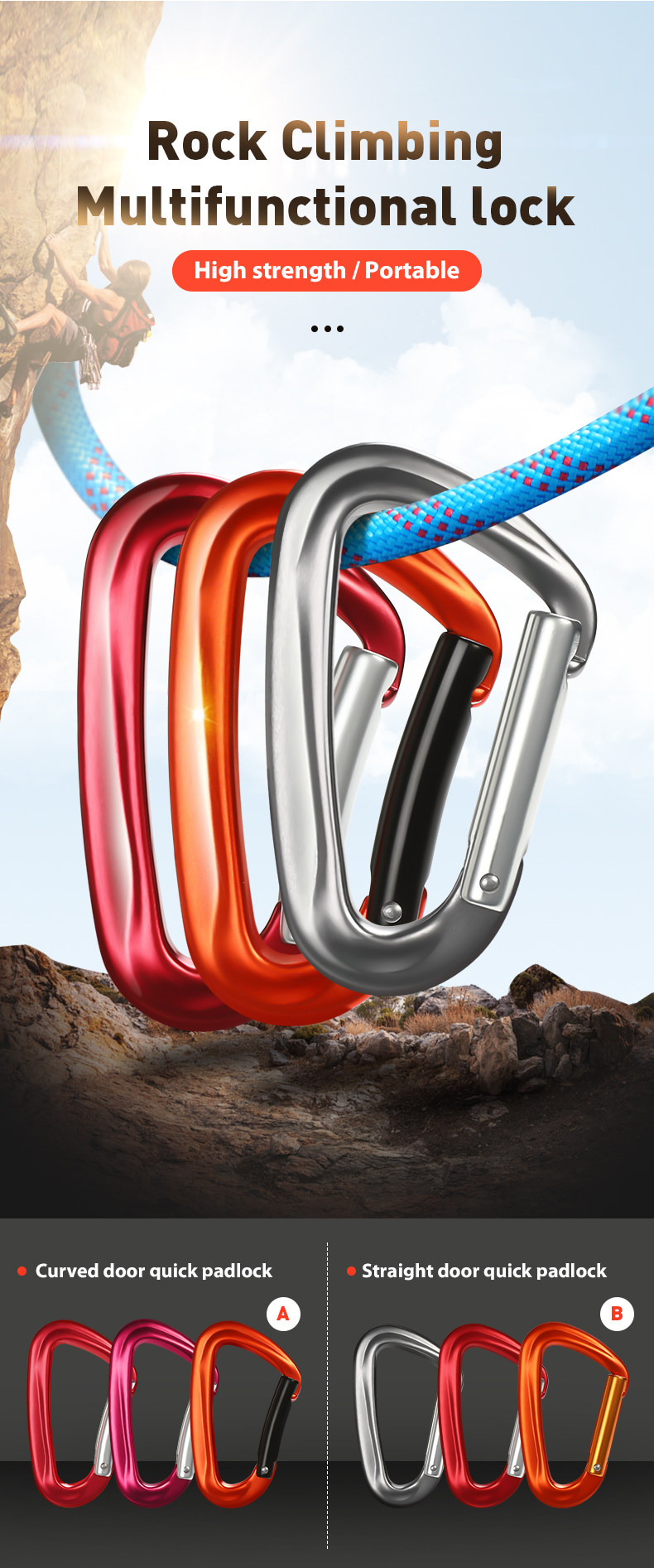 12KN mountaineering buckle accessories