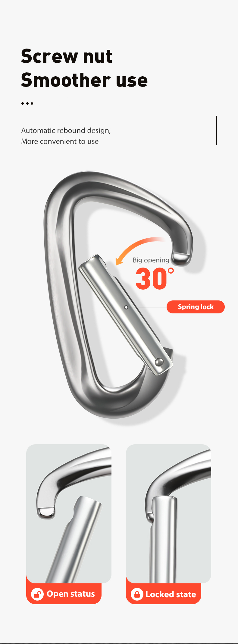 12KN mountaineering buckle accessories