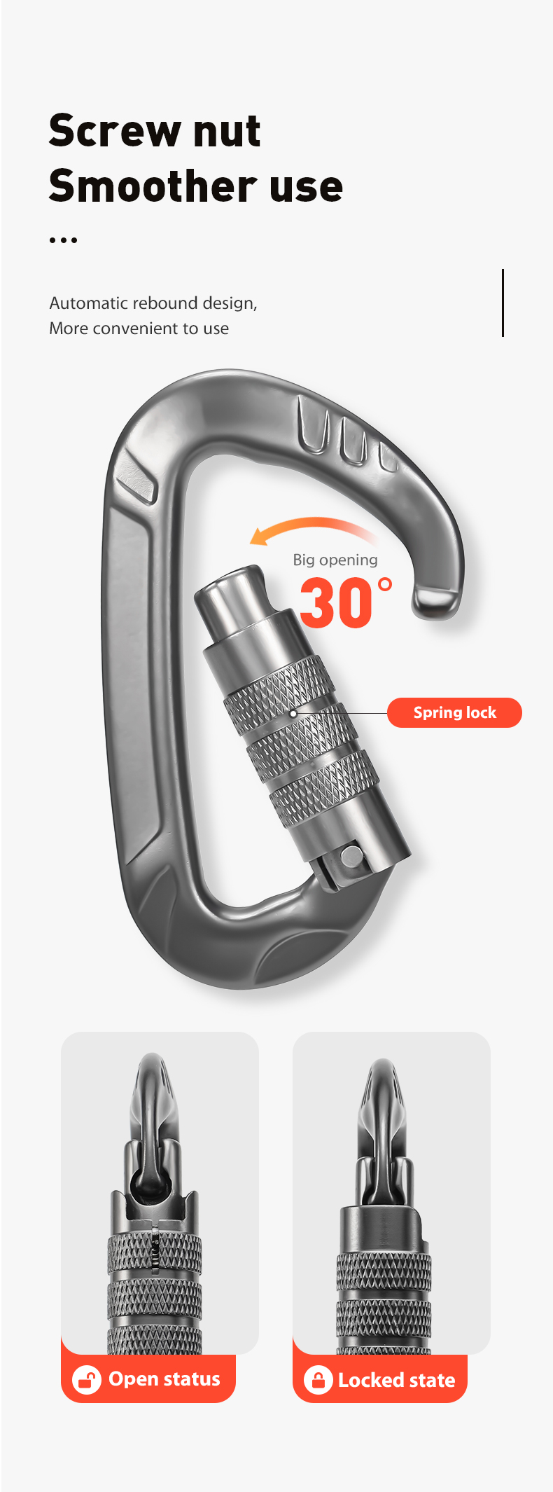 12KN mountaineering buckle accessories