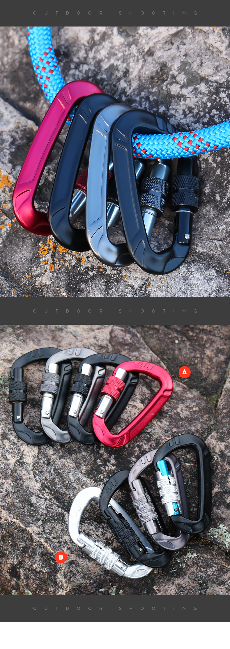 12KN mountaineering buckle accessories