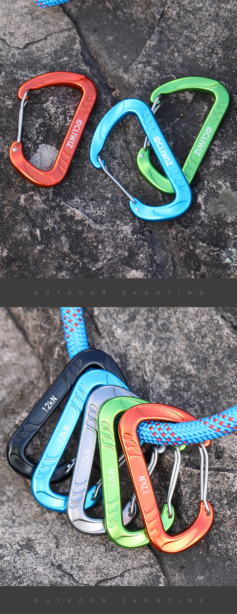 12KN hammock climbing buckle accessories