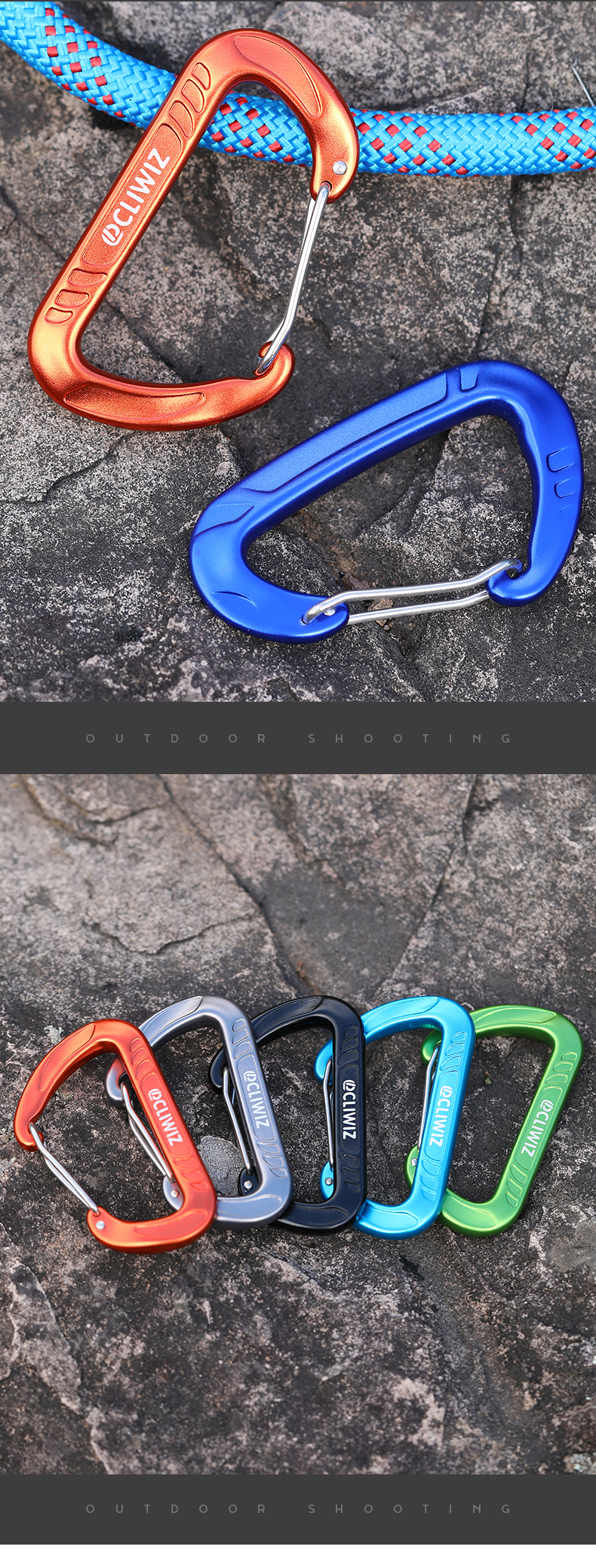 12KN hammock climbing buckle accessories