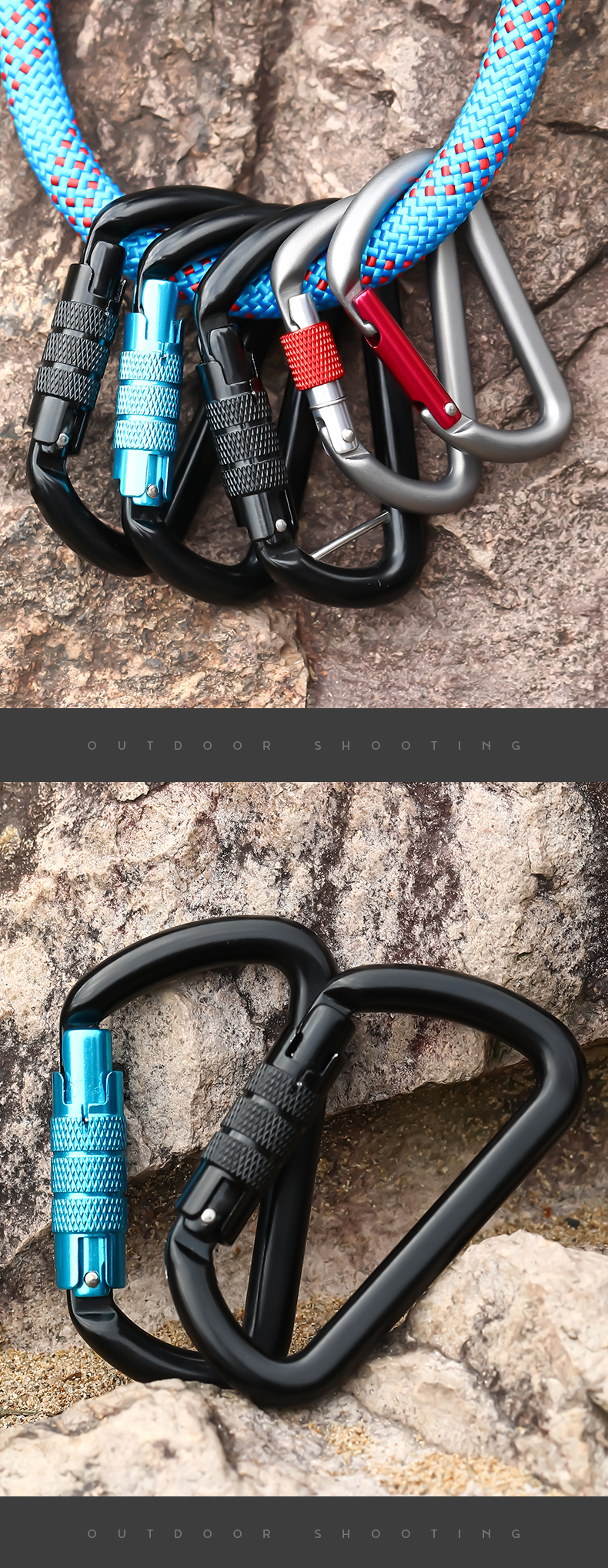 9KN  D-shaped mountain buckle accessories