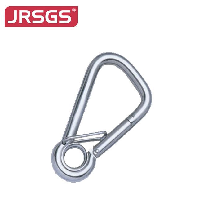 Oblique Angle Snap Hook With Eyelet And Spring Pin