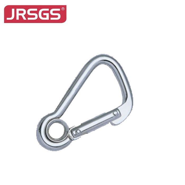 Oblique Angle  Snap Hook With Eyelet And Rivets At Both End