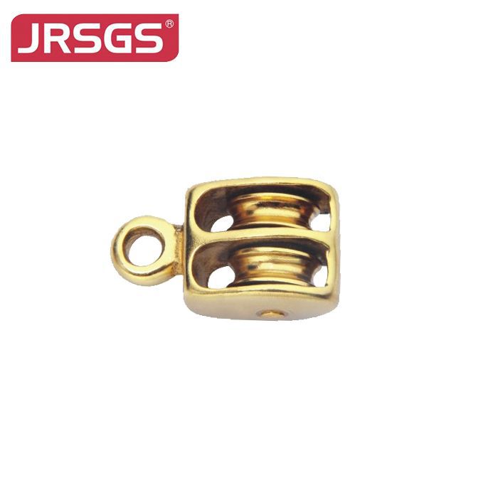 0176B Pulley Double Sheave Rigid Eye