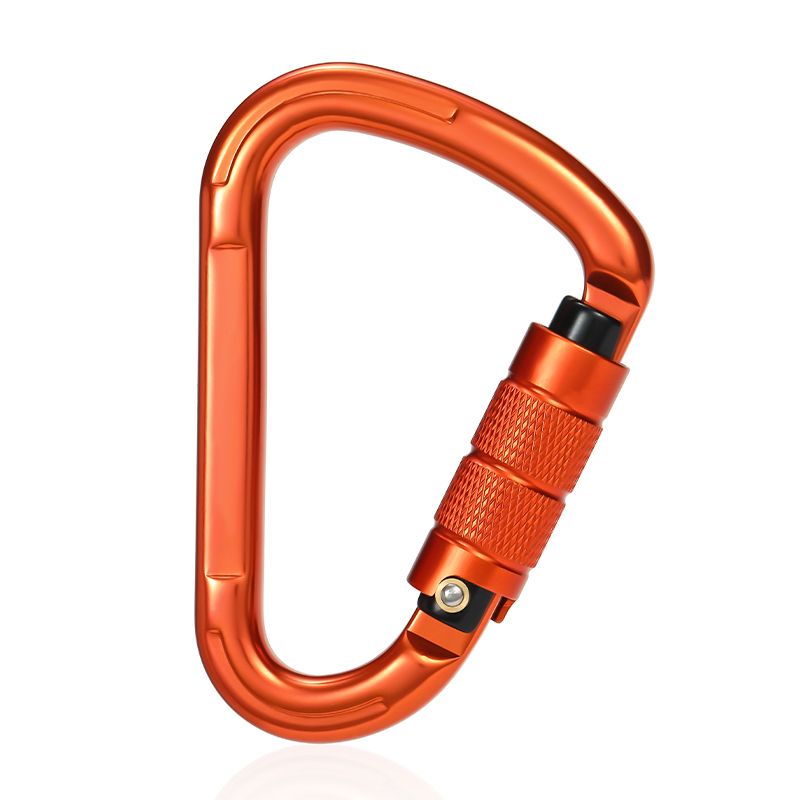 D-shaped 25KN climbing  master lock;