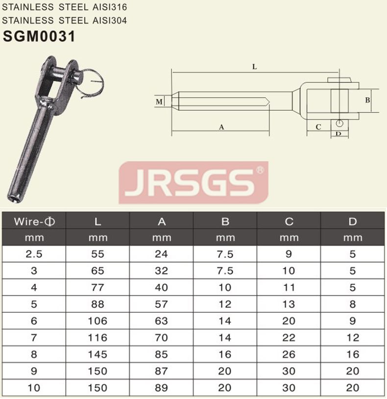 jaw swage terminal