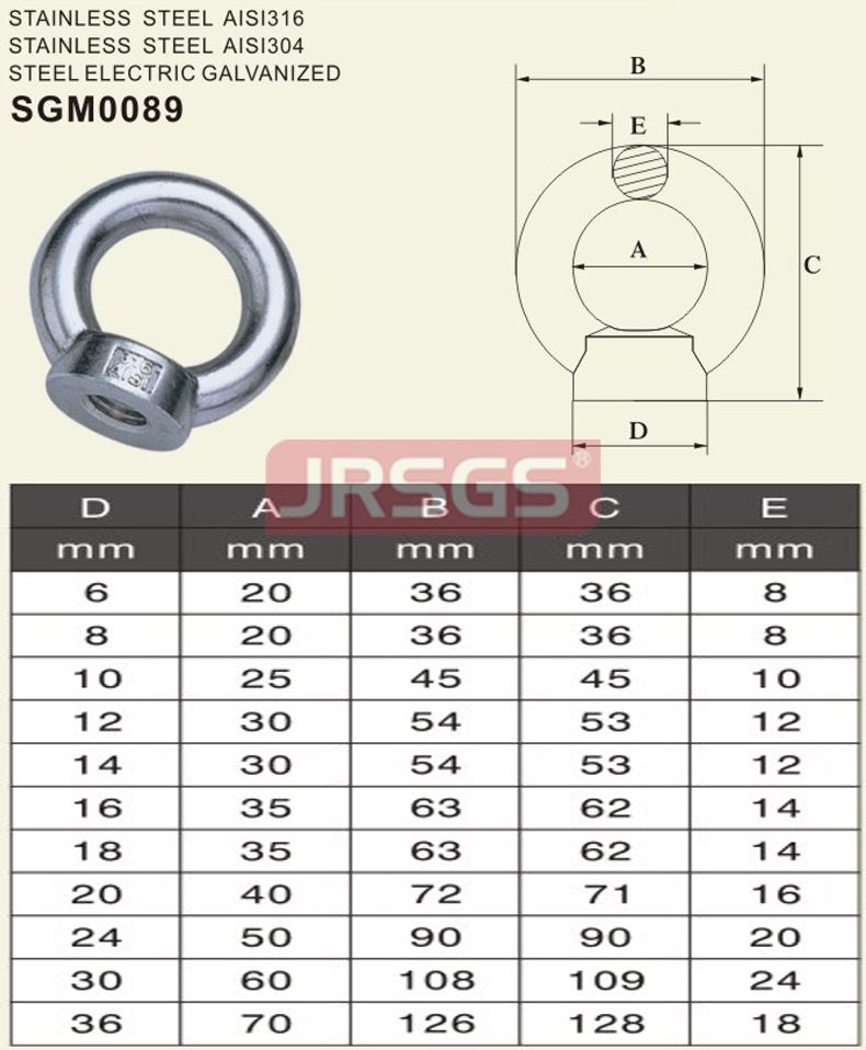 din 582 eye nut