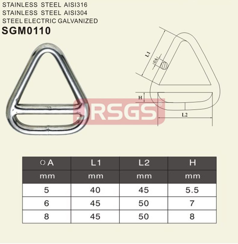 triangle buckle