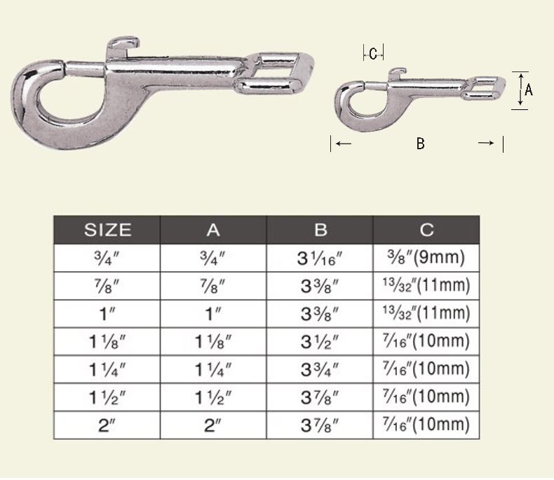 rigid strap eye bolt snap