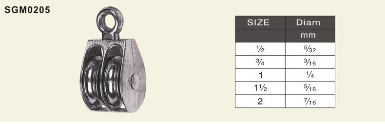 pulleys double wheel
