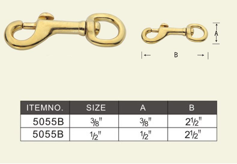 5055B bolt snap swivel round eye