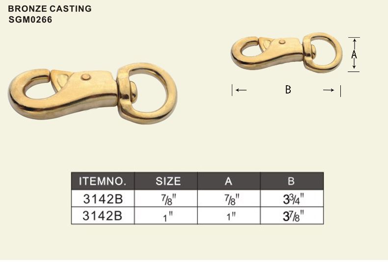 3142B tie snap swivel round eye