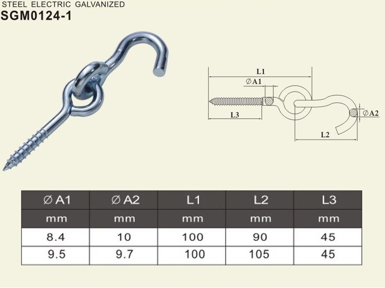 hammock hook with wooden thread