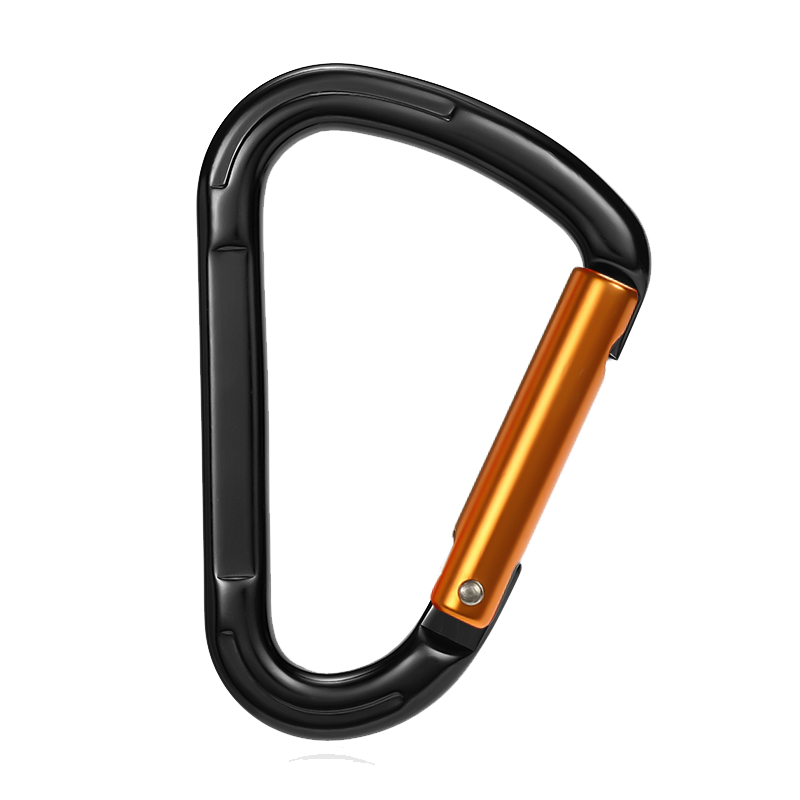 Mountaineering Buckle Outdoor Climbing Equipment Wear Resistant Pear Shaped Safety Hook Aluminum Alloy Straight Door Quick Hanging