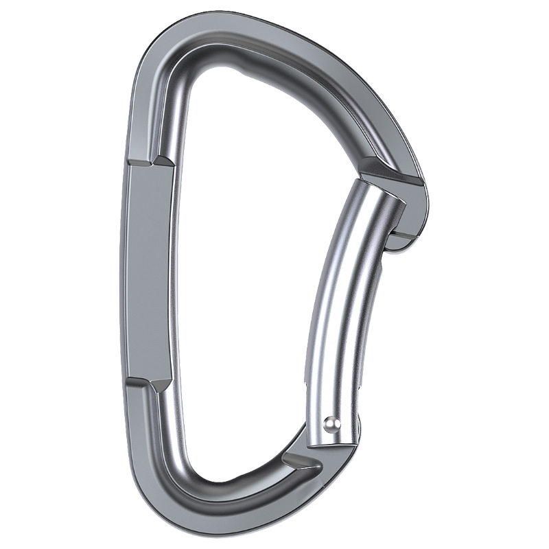 Mountaineering Buckle Outdoor Climbing Equipment Wear Resistant Pear Shaped Safety Hook Aluminum Alloy Threaded Main Lock