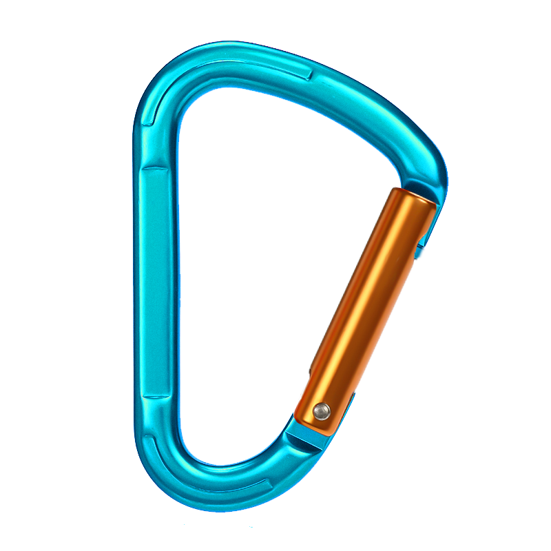 Mountaineering Buckle Outdoor Climbing Equipment Wear Resistant Pear Shaped Safety Hook Aluminum Alloy Straight Door Quick Hanging