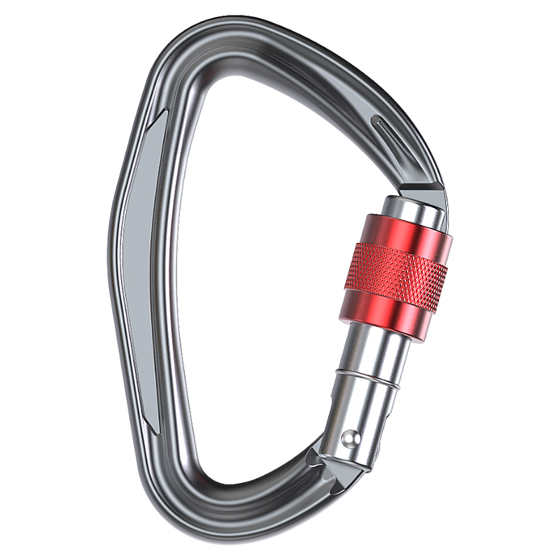 Mountaineering Buckle Outdoor Climbing Equipment Wear Resistant D-Type Safety Hook Aluminum Alloy Thread