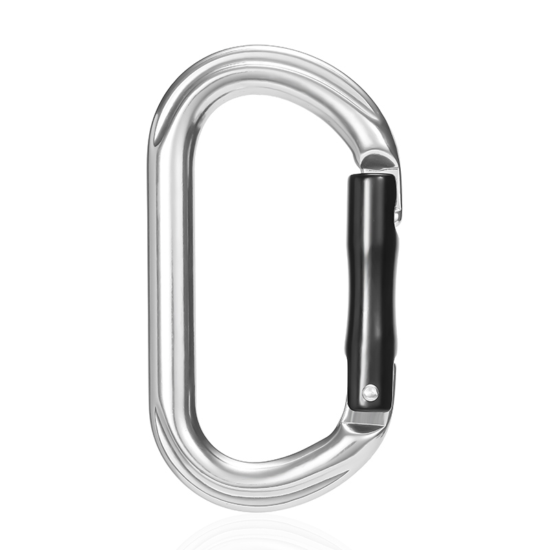 Mountaineering Buckle Outdoor Mountaineering Climbing Equipment Wear Resistant O-Shaped Safety Hook Aluminum Alloy Irregular Straight Short Hook Quick Hanging