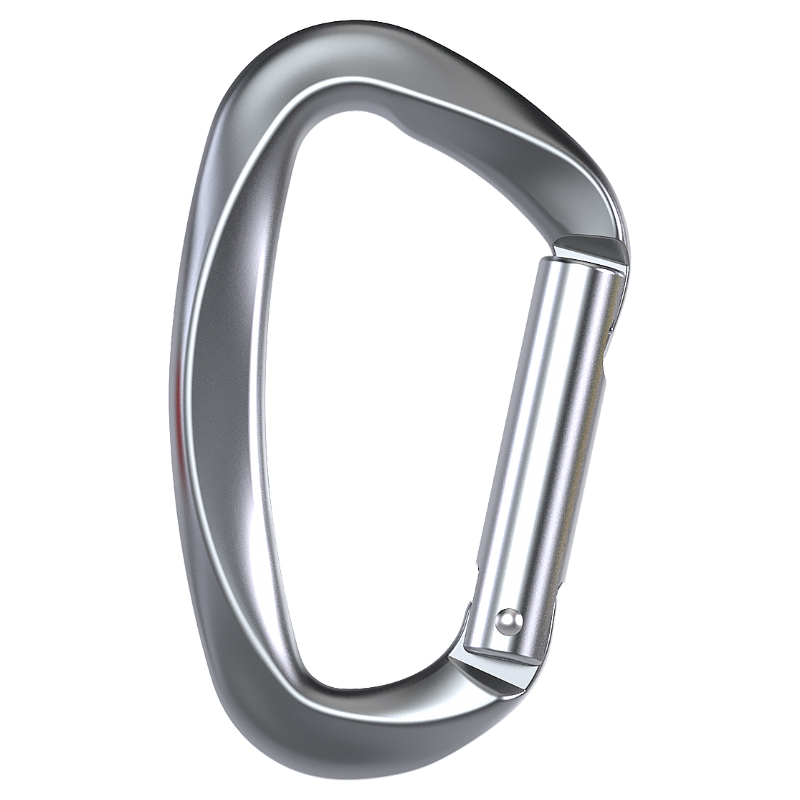 Mountaineering Buckle Outdoor Climbing Equipment Wear Resistant D-Type Safety Hook Aluminum Alloy Straight Door Quick Hanging