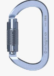 Outdoor safety 8 series alloy steel O-shaped flattened straight door anti slip main lock